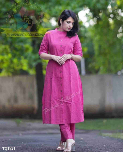 Katha Fabric Kurti with Pant Set for Women – Stylish Daily & Office Wear | Multiple Colors Available