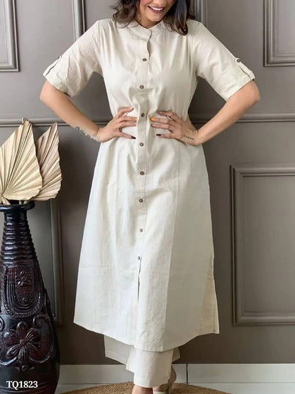 Katha Fabric Kurti with Pant Set for Women – Stylish Daily & Office Wear | Multiple Colors Available