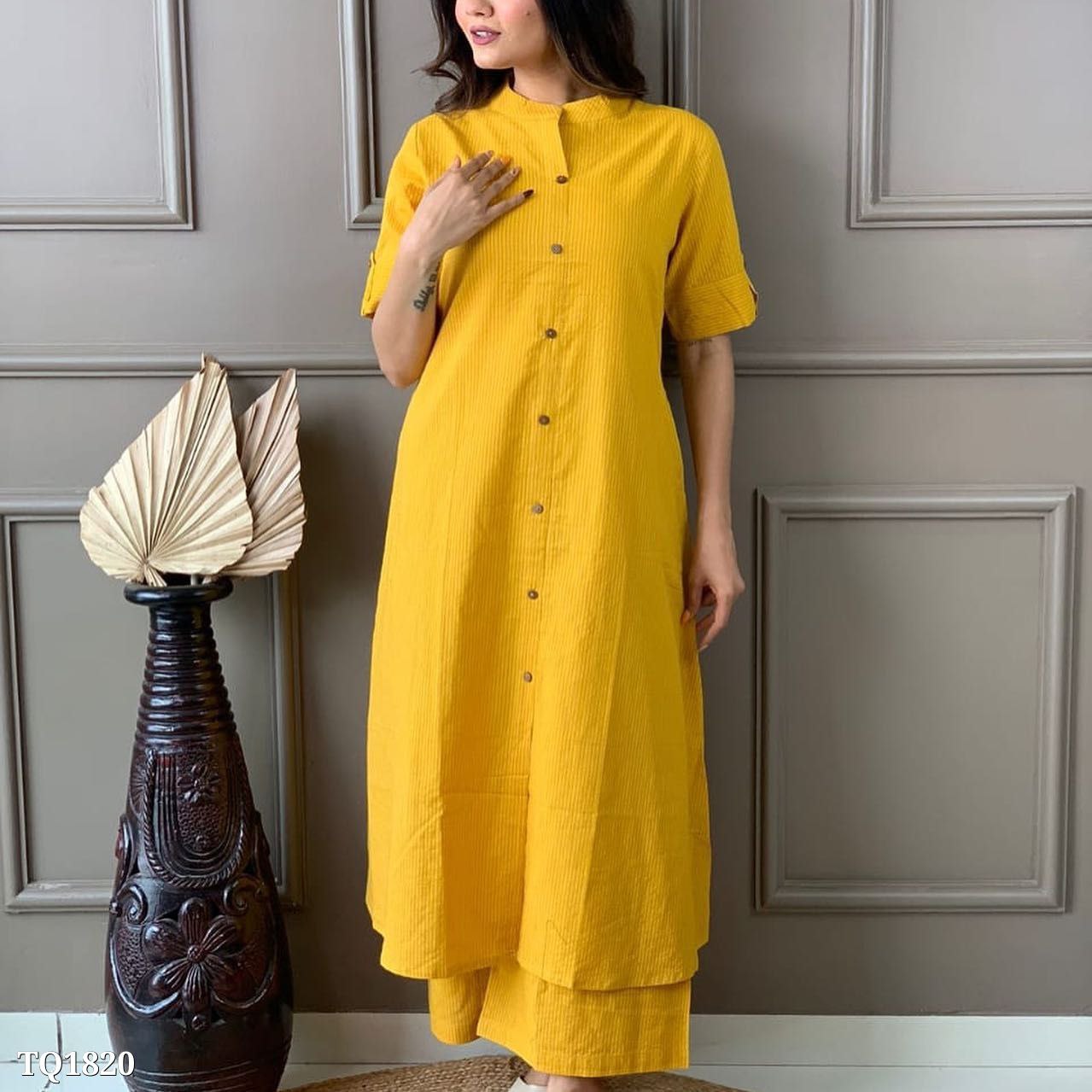 Katha Fabric Kurti with Pant Set for Women – Stylish Daily & Office Wear | Multiple Colors Available